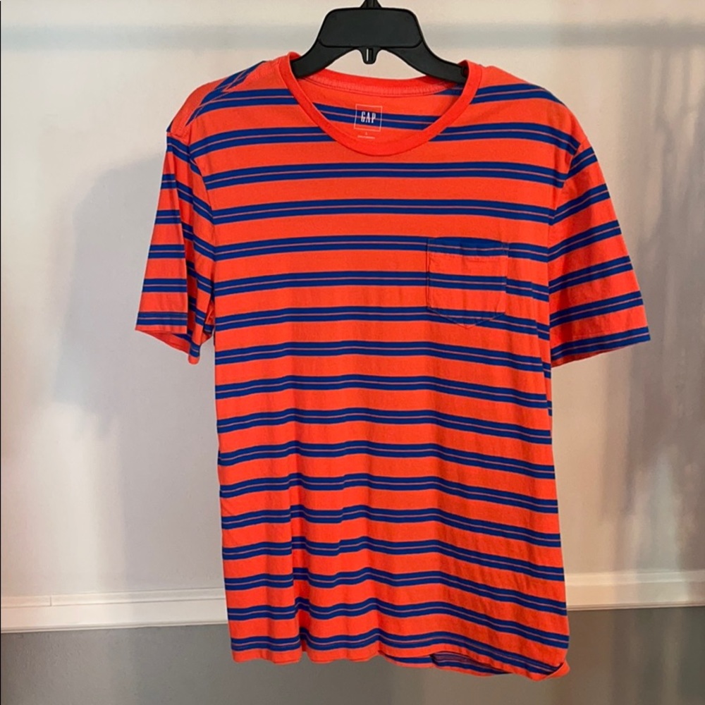 Men’s striped short sleeve pocket tee